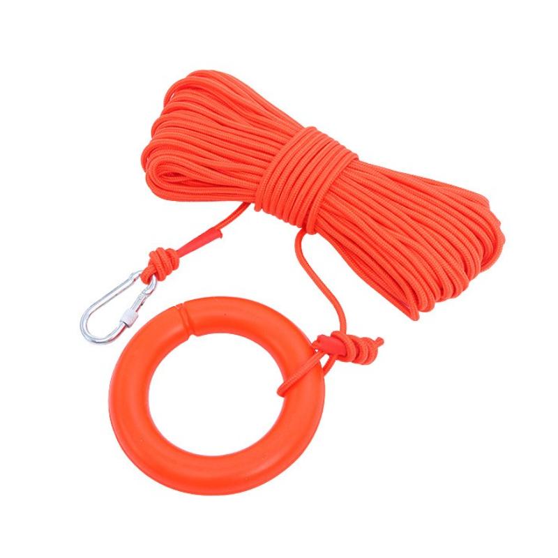 Water Floating Lifesaving Rope Outdoor Lifesaving Rope Non-slip Emergency Life Saving Rope Rescue Line for Fishing Safety Gear