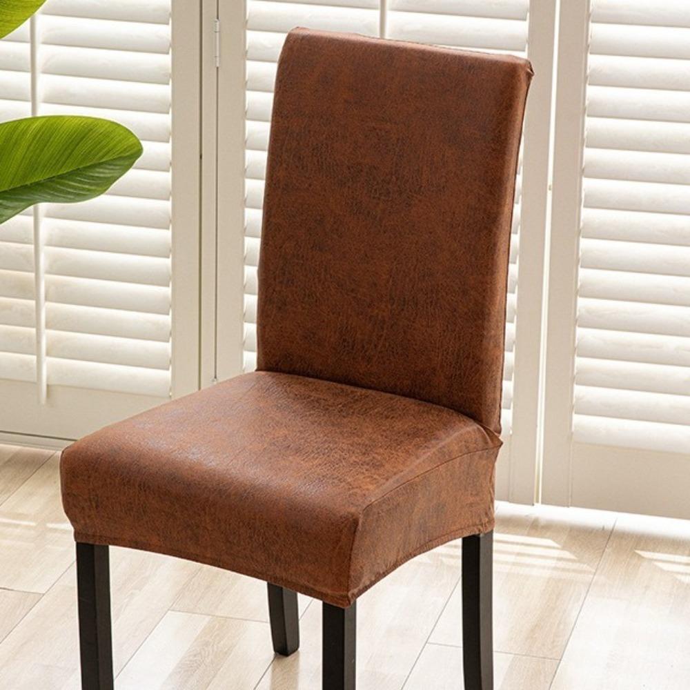 Dust-proof Waterproof Chair Cover Removable Chair Slipcovers Retro Dining Chair Cover Living Room