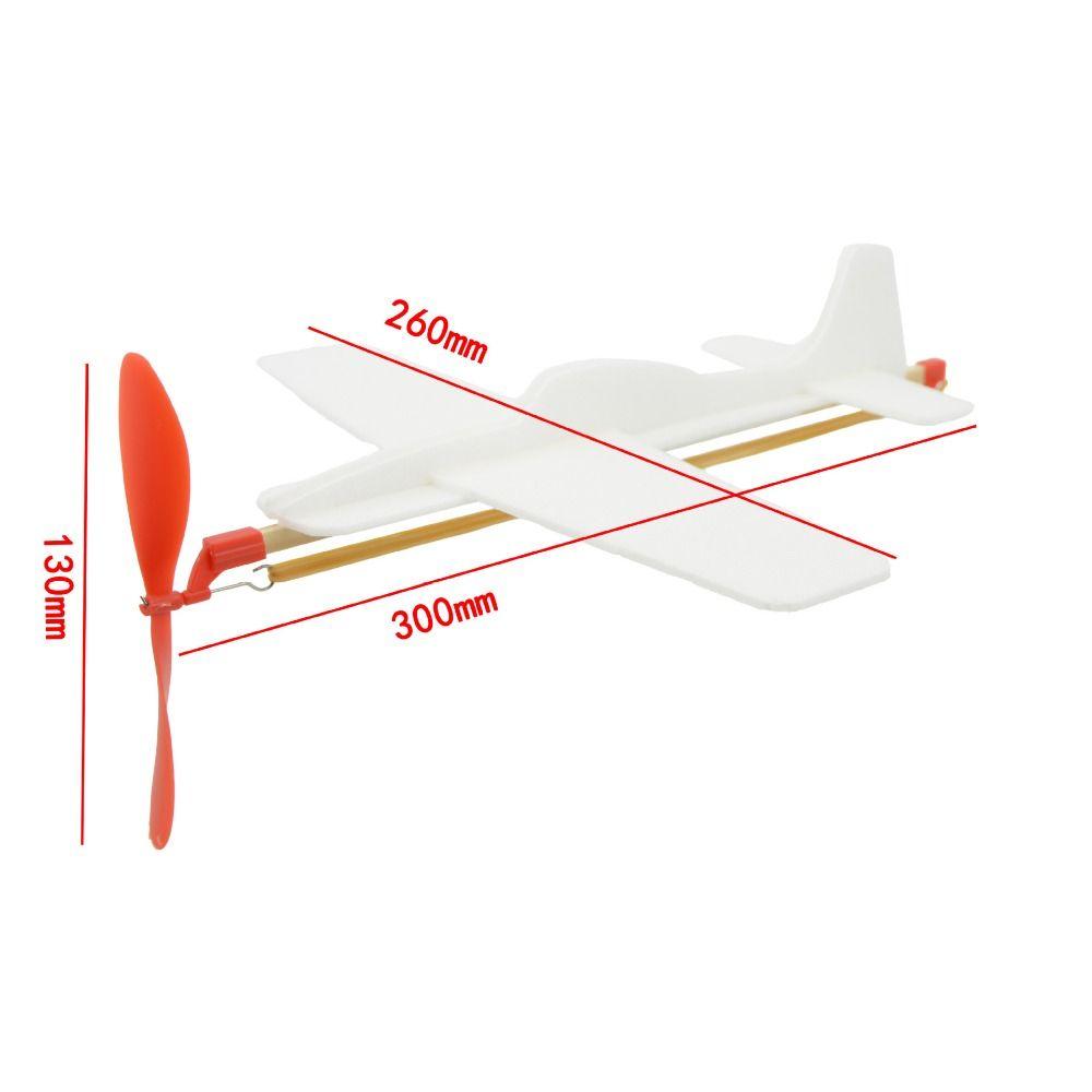 300*260mm DIY Airplane Model Rubber Bands Power Hand Throw Aircraft Toy for Kids Outdoor