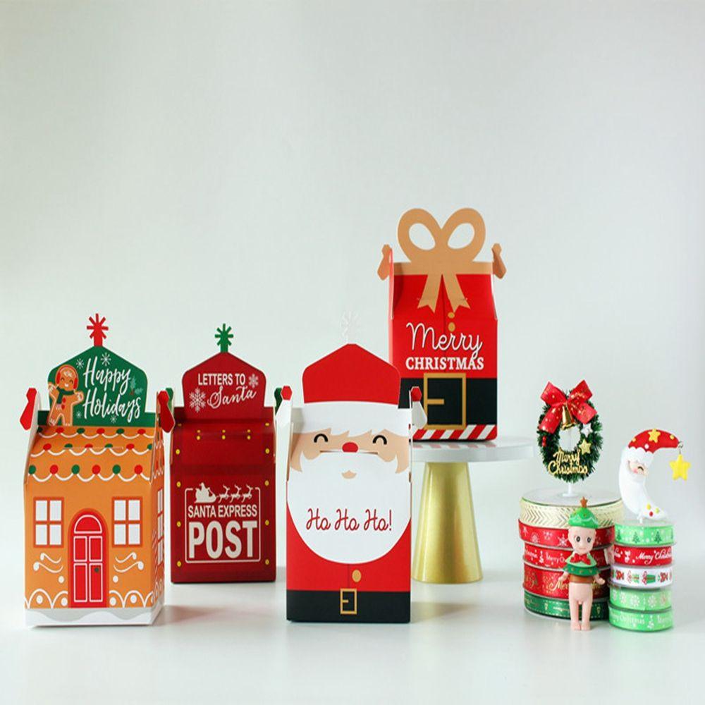 Boxes Christmas Ornaments Cookies Packing Christmas Decorations Present Bag Candy Box Gift Bags