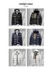 Men's Trendy Black Gold Thickened Graphene Cotton Puffer Jacket - Winter Business Casual Coat