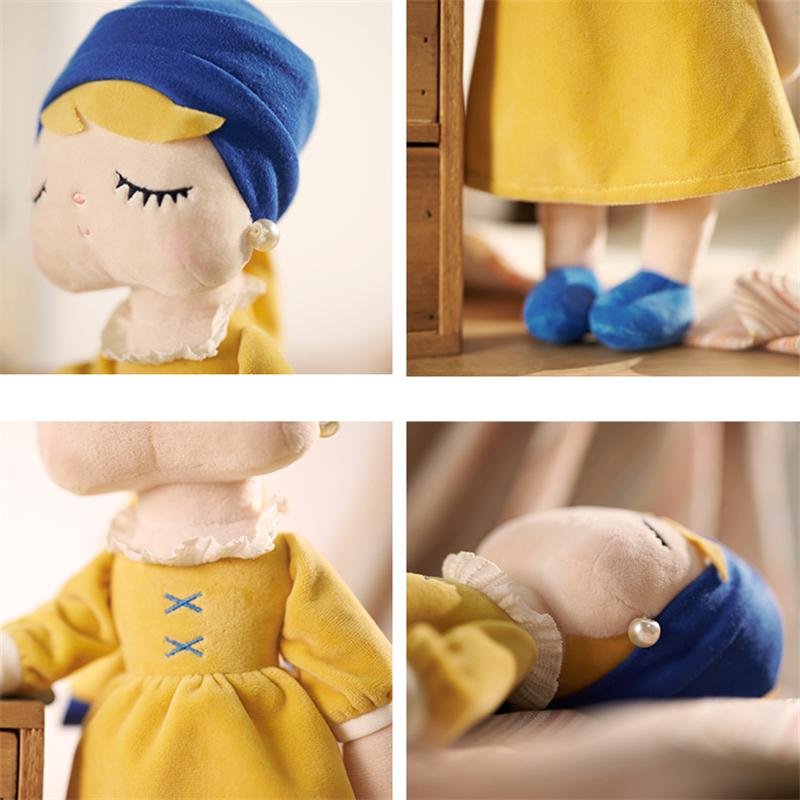 Non-Toxic Metoo Angela Famous Painting Plush Dolls Cute Children Elegant Princess Hug Soft Stuffed Toyskids Baby Gifts