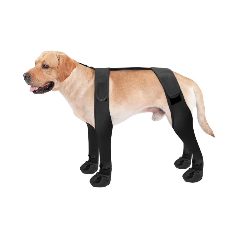 

Dog Waterproof Leggings Shoes Suspender Booties Adjustable Pet Rain Suspender Booties Rainwear Walks and Outings S