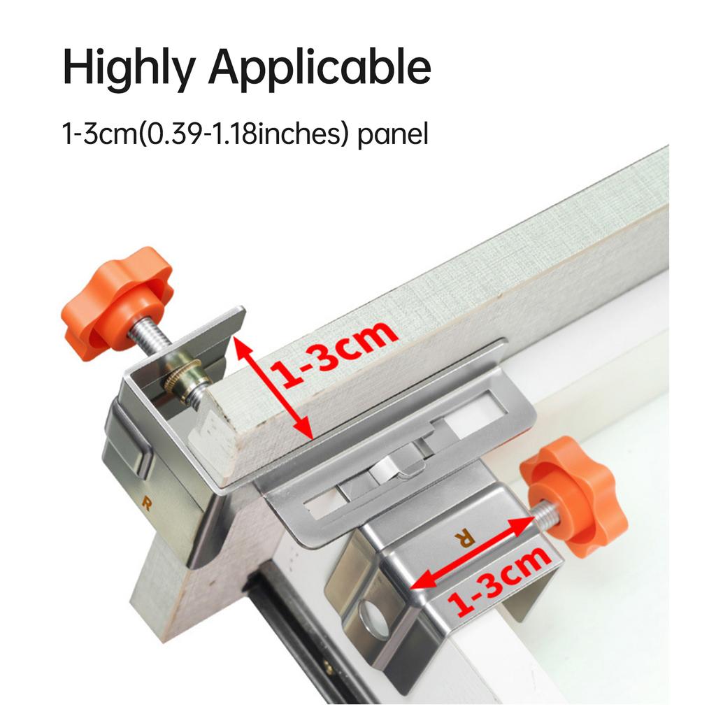 4 Pack Stainless Steel Drawer Front Installation Clamps for Woodworking Panel Mounting Clamps Easy To Use Professional