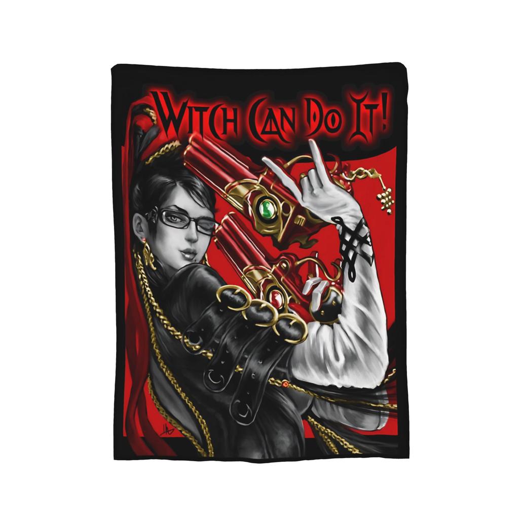 Umbra Witch Bayonettas Wool Blanket Creative Throw Blanket for Bed Sofa Couch 125*100cm Plush Thin Quilt,