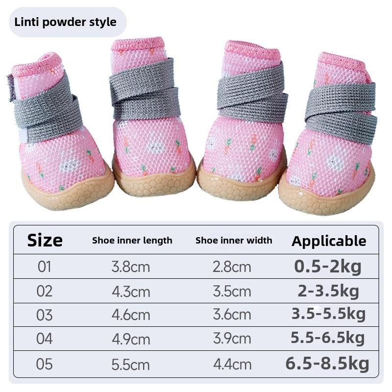 

Дышащие кроссовки Four Seasons для собак с камуфляжным принтом и полным принтом для маленьких и средних собак, обувь для прогулок с домашними собаками, износостойкие и нескользящие size 5