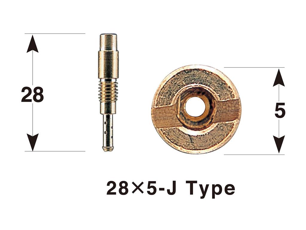 POSH FAITH Zestaw 3 dysz wolnych do motocykla, dysze wolne powiększone do Zoomer Smart i Solo (28x5-J) (2001-2006), Scoopy, DIO-Z4, (2003) - Numer