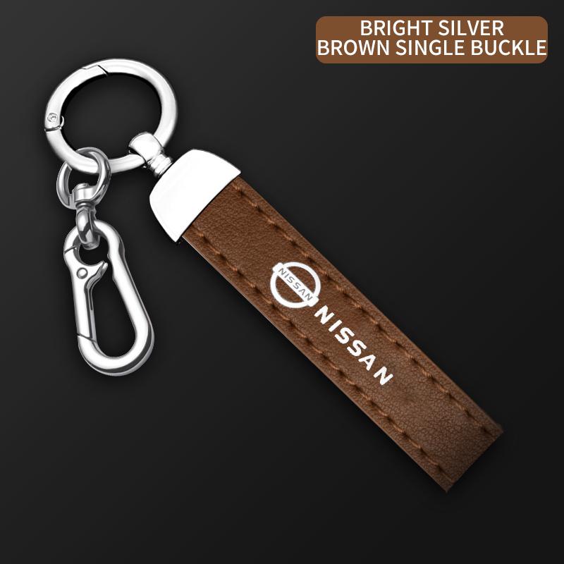 Car Key Chain Metal 360 Degree Rotating Buckle For Nissan Murano Navara Qashqai X-trail Patrol NV200 Note Frontier Accessories
