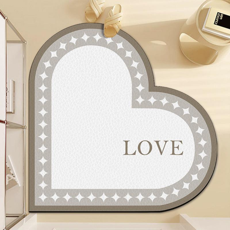 Door Entry Mat Dirt Resistant Non-slip Door Mat Peak-heart Entry Mat Mat Absorbent Entry Mat