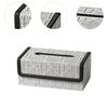 PU Leather Tissue Box Cover Tissue Holder Storage Multifunction Tissue Case for Dresser Toilet Paper Bedroom Countertop Tabletop