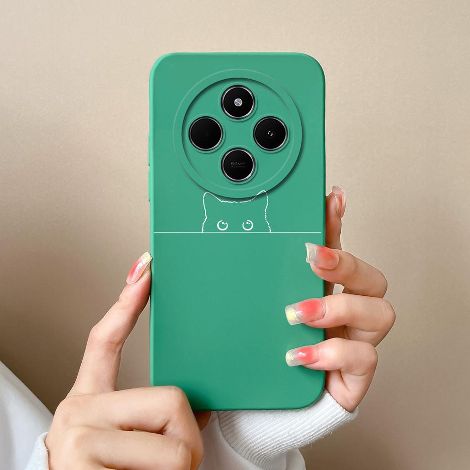 For Xiaomi POCO C75 Case Love Heart Butterfly Back Cover For POCO C 75 4G Phone Housing Soft High Quality Liquid Silicone Fundas