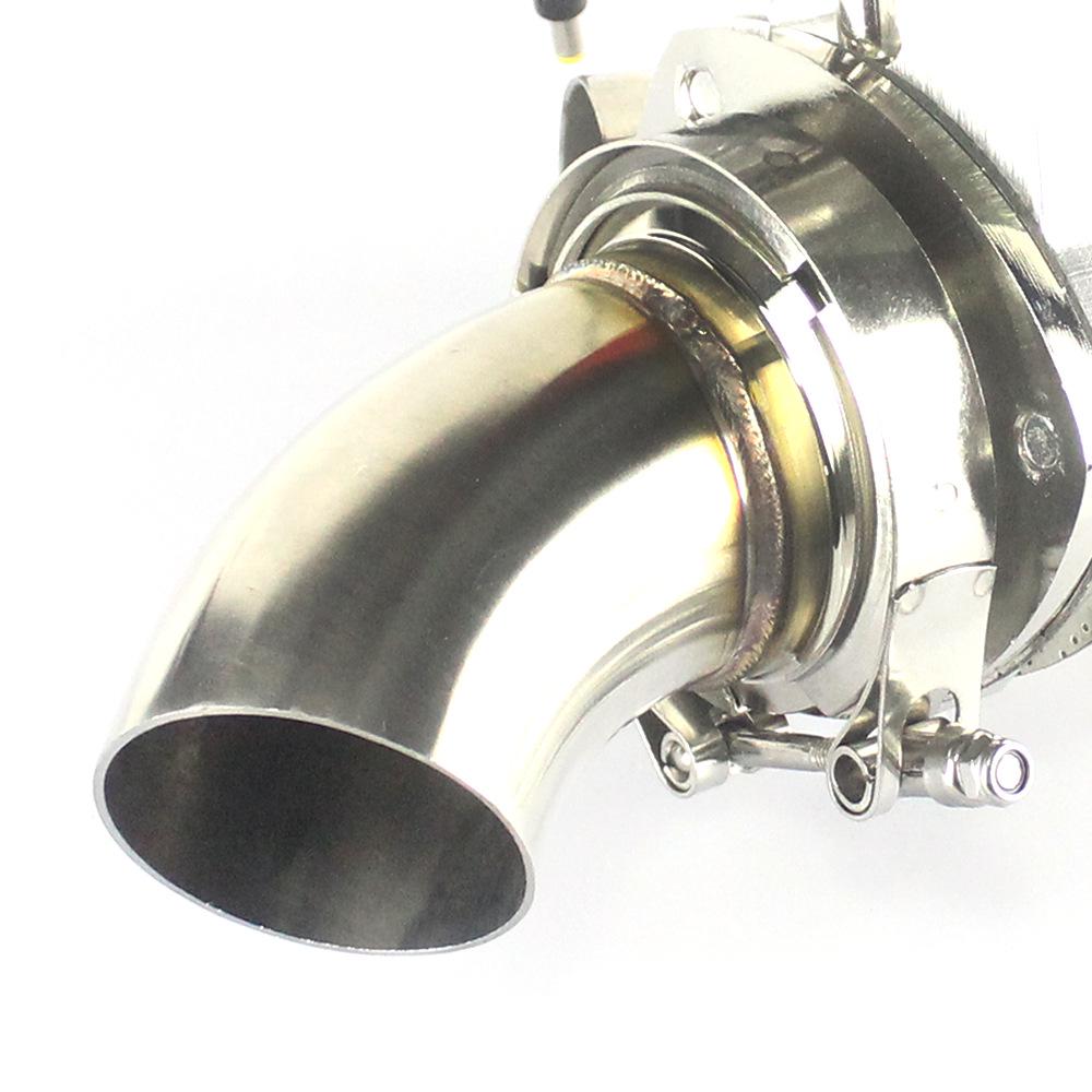 Universal Stainless Steel Car Exhaust Pipe Clamp with V-Type Buckle Flange – 304 Grade