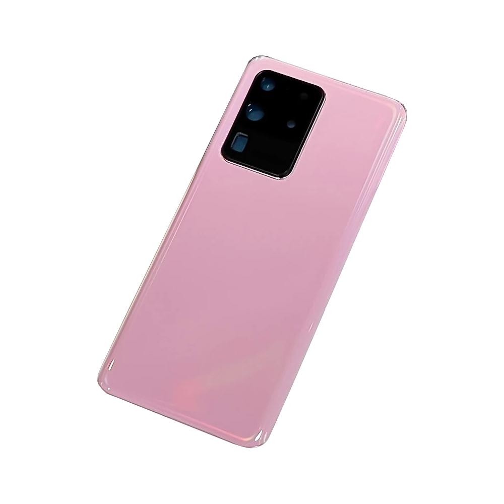 For Samsung Galaxy S20 Ultra S20U G988F G988DS Glass Panel Battery Back Cover Housing Case Rear Dhesive Camera Lens