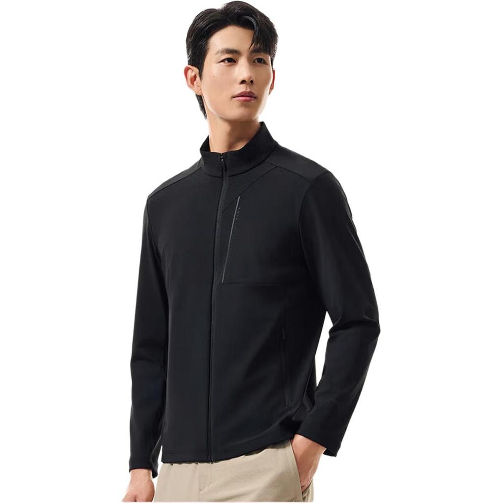 Anta Fashionable Comfortable Stand Collar Simple Letter Versatile Casual Jacket Men Jacket 152537707-2
