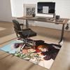 1pc Office Chair Mat - Jujutsu Kaisen Characters Peace Sign Decorative Carpet for Home, Office, Living Room, Bedroom, Non-Slip Floor Mat Suitable for