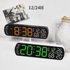 LED Alarm Clock TEMP Humidity Date Week Display Dual Alarm Timer Countdown DST Snooze Auto Dimming 12/24H Digital Table Clock