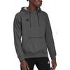 adidas Felpa con Cappuccio Calda Foderata in Pile Spessa Stampa Logo Uniforme Sportiva da Calcio Uomo Top Grigio Scuro CV3327