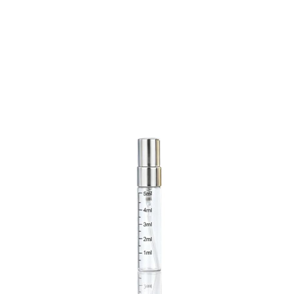 10pz 2ml 3ml 5ml 10ml Flacone in Vetro Graduato per Profumo Vuoto Trasparente Flaconi Spray Cosmetici Atomizzatore da Viaggio Ricaricabile Flaconcini Campione