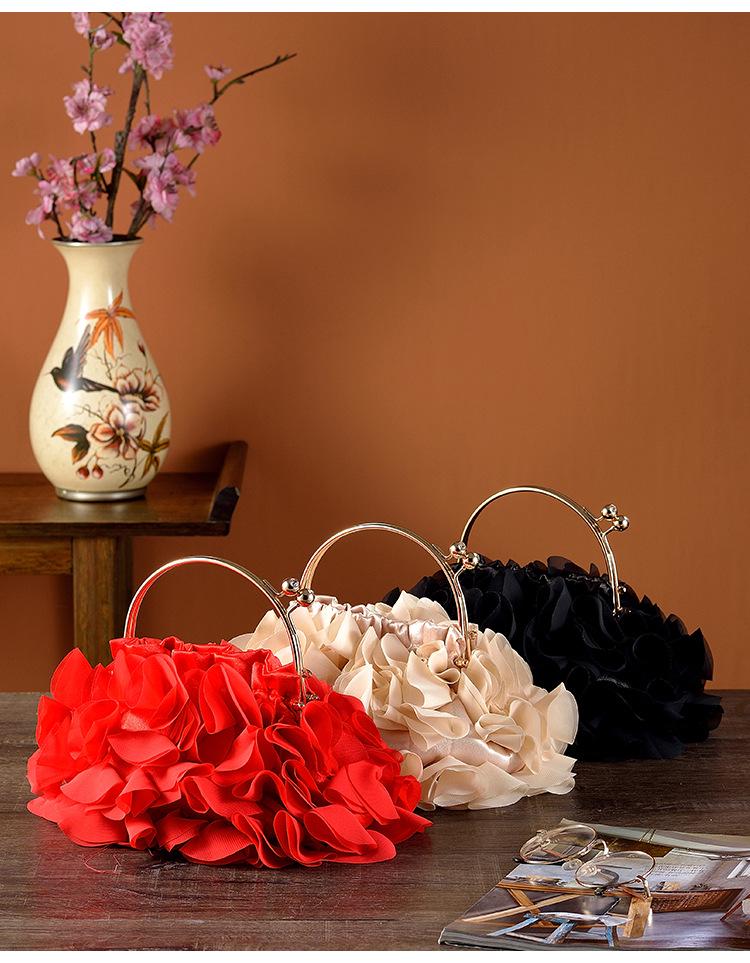 Elegante florale Clutch: Tasche für Braut-, Abend- und Cheongsam-Anlässe
