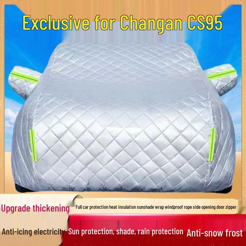 

Changan CS95 Car Cover: Cotton Quilt for Sun, Rain, Hail Protection & Heat Insulation - Thickened Outerwear Thickened Cotton Hail Protection All-Season