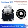 WX112 050 Adjustable Single-Turn Wirewound Potentiometer: 47, 560 Ohm, 1K, 2.2K, 4.7K, 10K, 47K Knob
