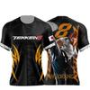 Bandai Tekken 8 Jin Kazama T-shirt 3D ad Asciugatura Rapida per Uomini Donne Bambini Estate Sportiva da Gioco Maglietta Estiva per Esterno Abbigliamento Familiare