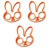 Adorable Rabbit Shaped Silicone Egg Mold For Perfectly Shaped Omelets And Fried Eggs