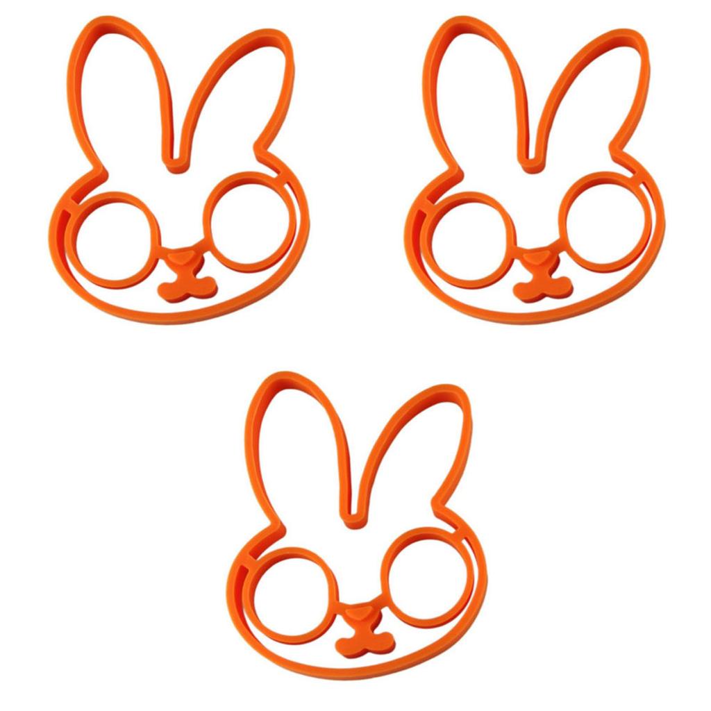 Adorable Rabbit Shaped Silicone Egg Mold For Perfectly Shaped Omelets And Fried Eggs
