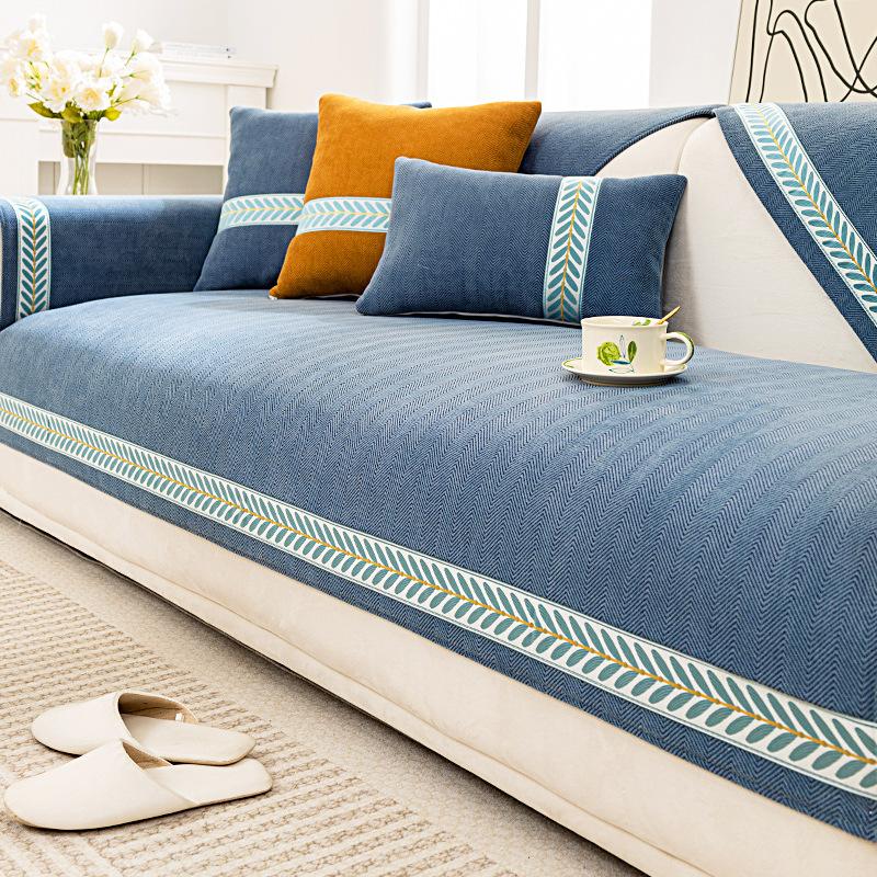 Sofa Cushion Four Seasons Universal Living Room Light Luxury High-Grade Sofa Cover Non-Slip Backrest Armrest Cover Towel