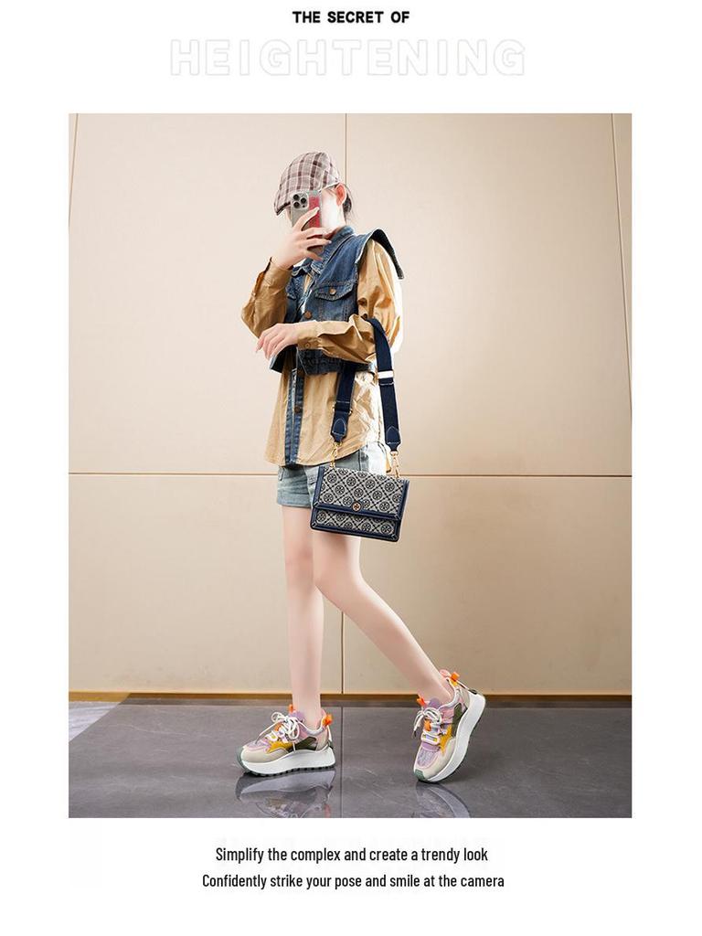 Damen-Sneaker aus atmungsaktivem Mesh im koreanischen Stil - Sommer 2025 Lässige Laufschuhe für Damen