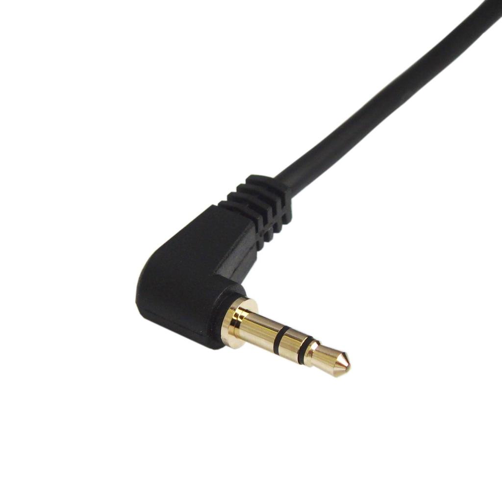 Stereo-Mini-Verlängerungskabel, L-Typ, Stereo-Mini-Stecker auf Stereo-Mini-Buchse 3,5 mm (männlich) (weiblich)/1m FVC-329L-1m