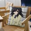 Anime Cartoon K-Kuroki T-Tomoko Cushion Cover Car Throw Pillow Case For Sofa Car Christmas Gift 40x40cm 45x45cm