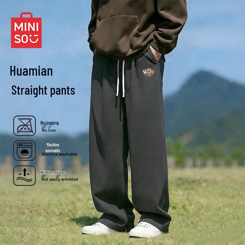 Miniso Men s Casual Sport Straight-Leg Pants L