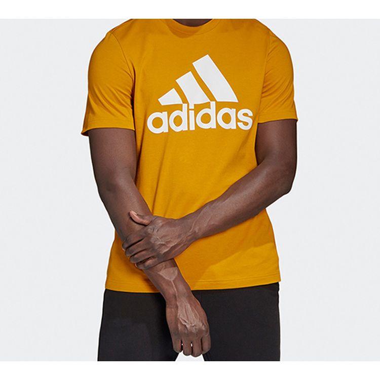 Adidas Mh Bos Short Sleeve T-Shirt Men Tops Gold GC7347