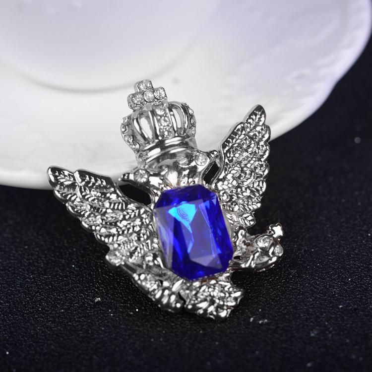 Eagle Pattern Collar Brooch Pin for Men