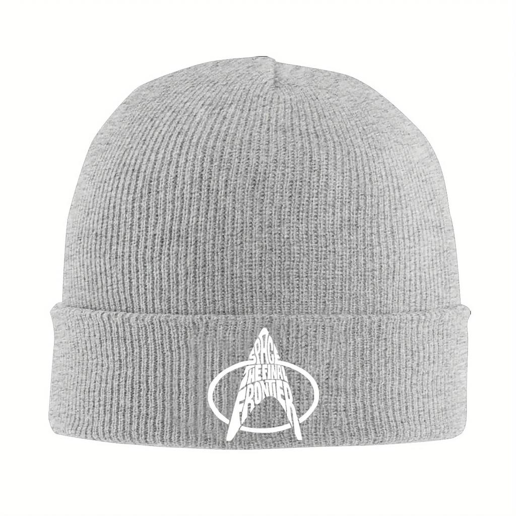 New Women Unisex Beanie Hat Star Trek Space The Final Frontier Accessories Warm Skullies Knitted Caps Beanies Skullies