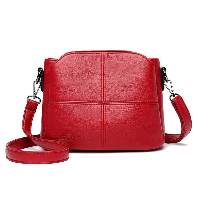 Ielgy Fashion Bucket Bag Simple Atmospheric One-Shoulder Messenger Mother Bag Casual
