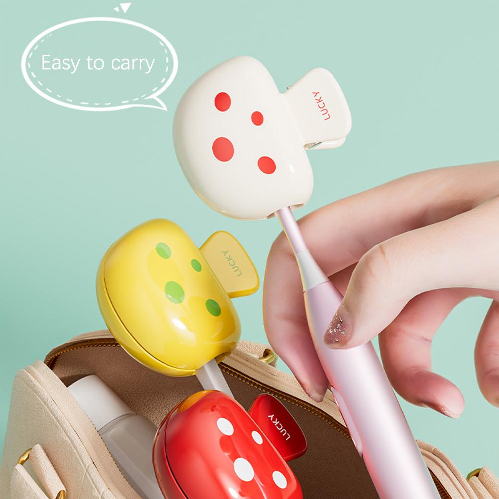 Mushroom Toothbrush Clip Travel Toothbrush Coverdustproof Toothbrush Head Protection Cliphousehold Outdoor Storage Box