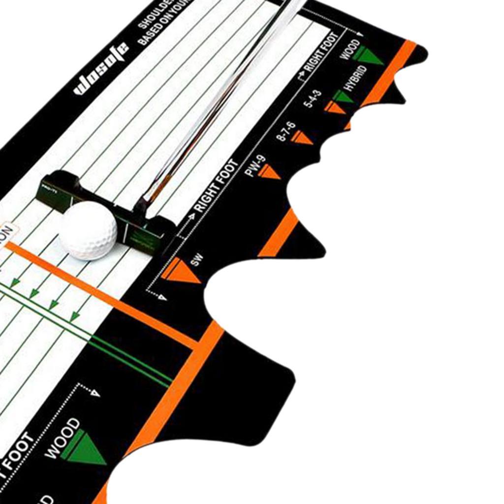Golf Training Mat, Aids Pad for Swing Detection Batting Portable Stand Mat