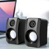 USB Wireds Speaker Stereo Subwoofer Sound Box 3.5mm Input USB Power Computer Speaker for Desktop PC