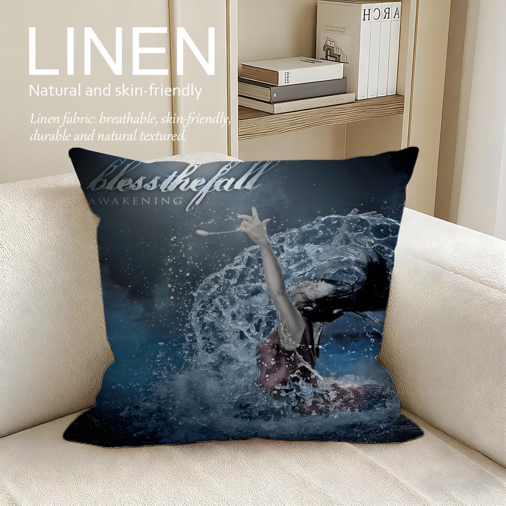 Music Blessthefall Cushion Cover Pillowcase Set Pcs x x Breathable Washable Sofa Cushion Cover