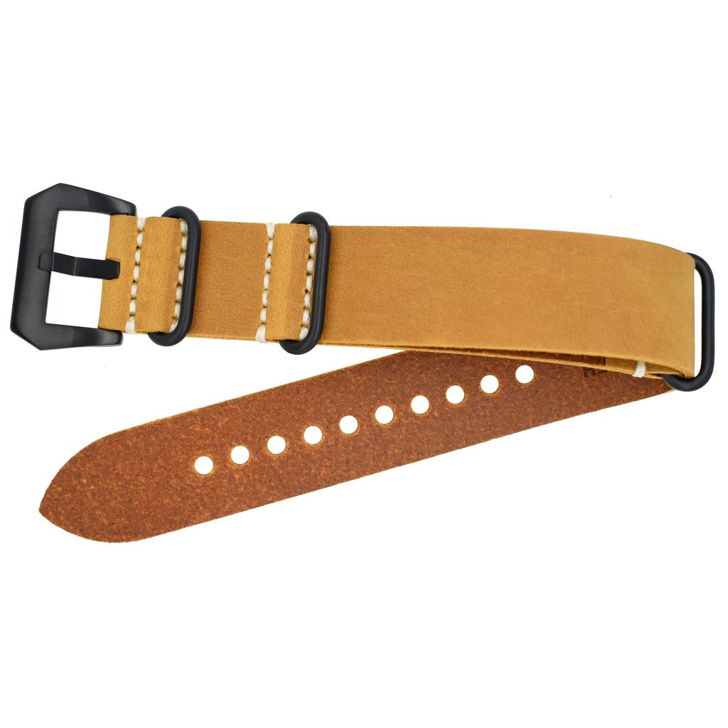 Heqi Italian Crazy Horse Leather Watch Straps Leather Genuine Strap 22mm Watch Band Manufacturer