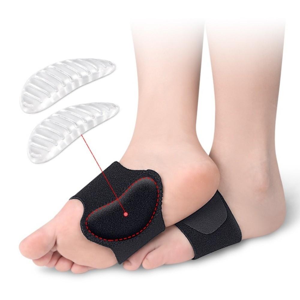 1Pair New Flat Foot Correction Arch Pad Support Non-Slip Cushion Absorb Shock Compression Arch Support Brace Foot Pads Flat Feet