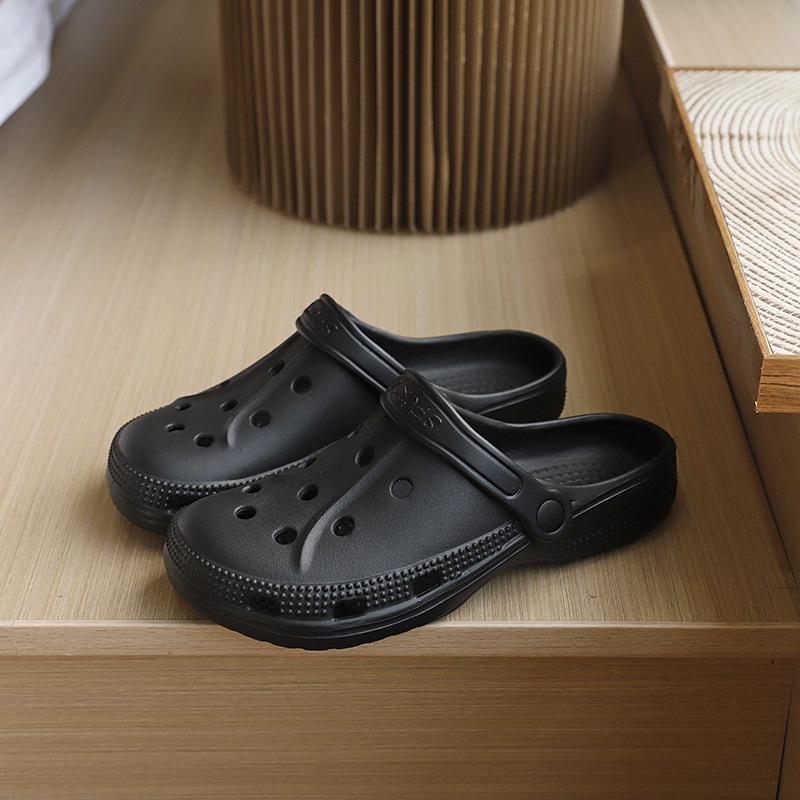 

Летние женские дышащие уличные сандалии 2023 года – Дизайн с отверстиями, Обувь для сада и дрифтинга 40 чёрный