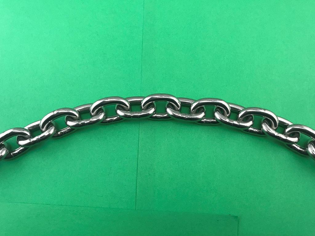 Stainless Steel Windglass Anchor Chain 316 6mm (1/4") DIN766 X 6' with Shackle