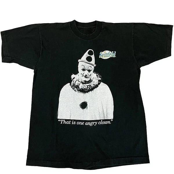 РЕДКАЯ винтажная футболка Seinfeld Crazy Joe Davola Клоун 1993 года Размеры S-5XL РЕПРИНТ НОВАЯ Унисекс футболка XL