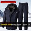 Milin Men's Dark Night Waterproof Winter Padded Suit