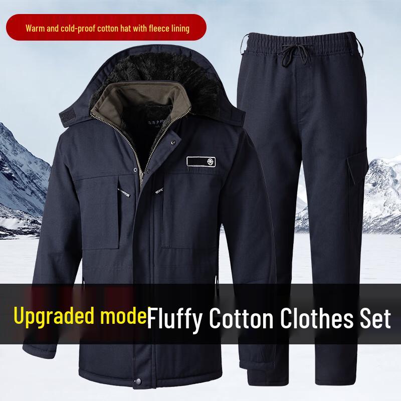 Milin Men's Dark Night Waterproof Winter Padded Suit