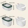 Cafe Moisture-proof Rice Bucket Transparent Visible Easy To Store Timed Fresh Rice Bucket Household