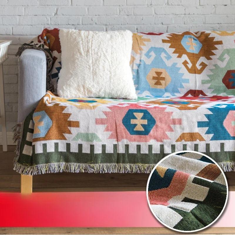 Sucre Nordic Style Sofa Towel Sofa Blanket Full Cover Blanket Outdoor Blanket Decorative Bedside Towel Back Blanket